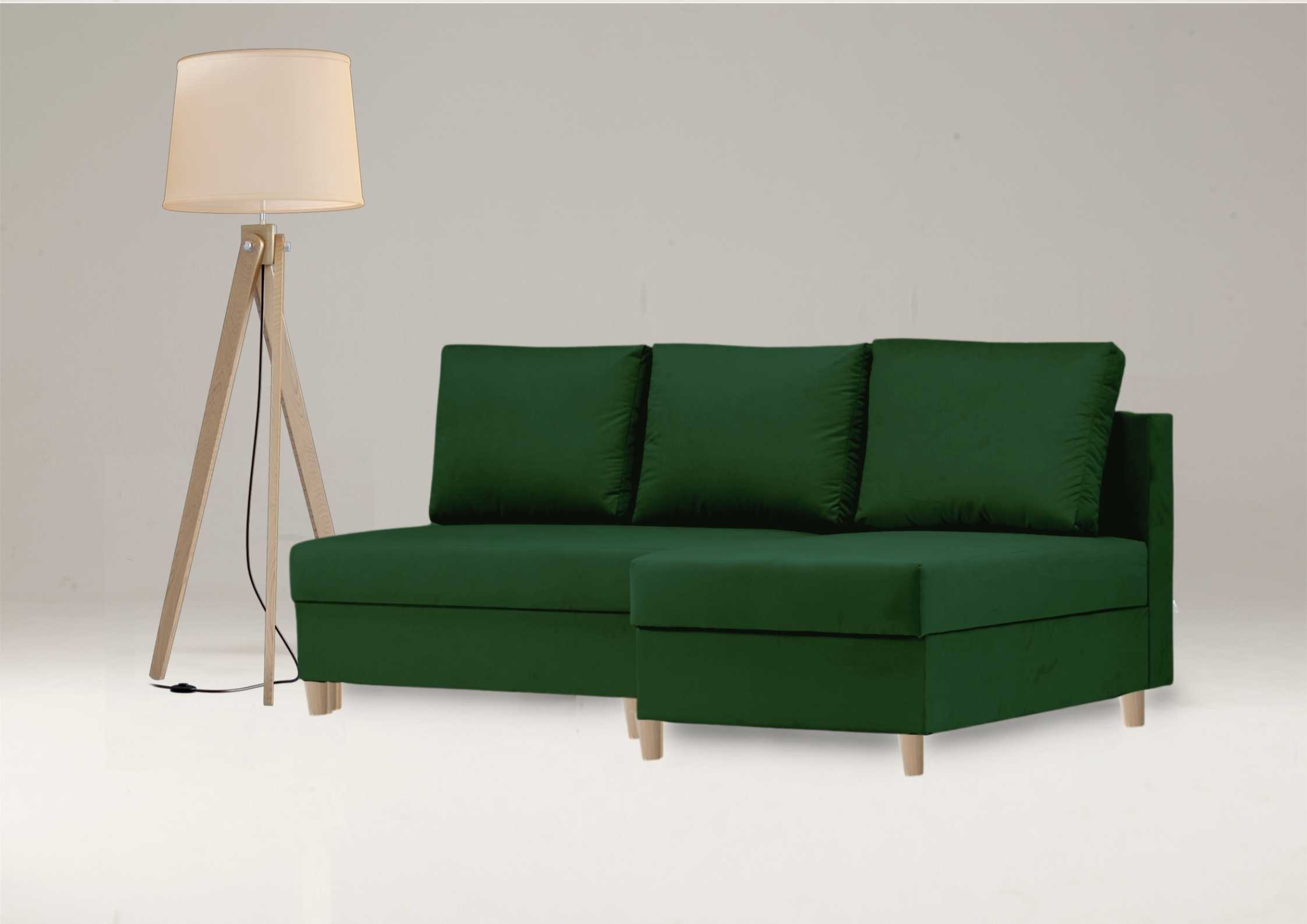 Narożnik 200cm zielony